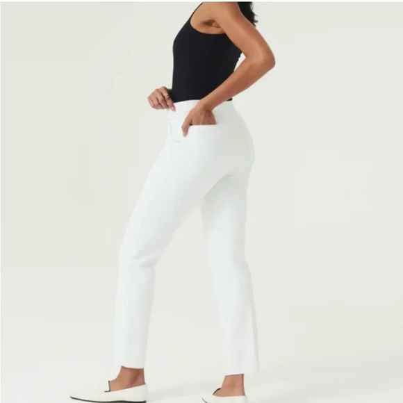 Spanx 20372R Womens‎ Slim Straight Pants Classic White Size Large NWT - Picture 1 of 13